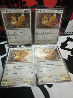 POKEMON Eevee - 200 (Cosmos Holo) PROMO (Destined Rivals) | 4 Card LOT! - Image 1