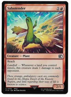 MTG Sabotender Final Fantasy (FIN) Common Magic Card #0153 Unplayed - Image 1