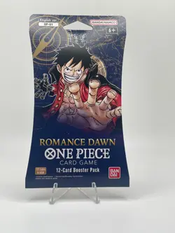 One Piece ROMANCE DAWN - TCG English Sleeved Booster Pack Sealed 12-Cards OP-01 - Image 1