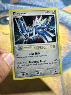 Dialga LV.63 4/100 Holo Rare Diamond Pearl Majestic Dawn 2008 Pokemon Card MP - Image 3
