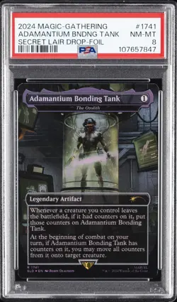 2024 MTG SECRET LAIR DROP FOIL #1741 ADAMANTIUM BONDING TANK PSA 8 - Image 1