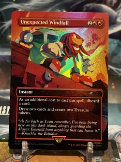 MTG | Unexpected Windfall (2092) [Secret Lair Sonic]✨FOIL✨ - Image 1