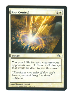 Magic: The Gathering - Riot Control - Dragon's Maze (DGM) 6/156 - Image 1