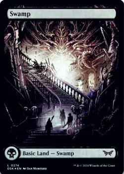 MTG Swamp (0274) - Full Art Foil NM Duskmourn: House of Horror Magic 274 - Image 1