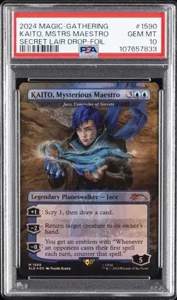 2024 MTG SECRET LAIR DROP FOIL #1590 KAITO, MYSTERIOUS MAESTRO PSA 10 - Image 1