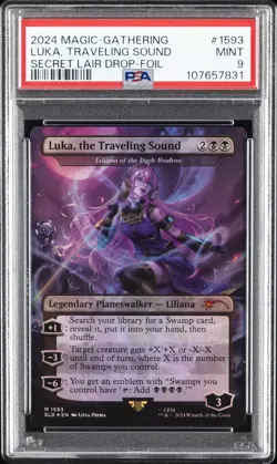 2024 MTG SECRET LAIR DROP FOIL #1593 LUKA, THE TRAVELING SOUND PSA 9 - Image 1