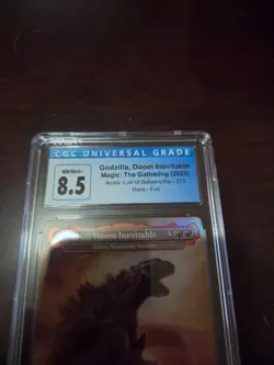 Magic the Gathering Ikoria Lair of Behemoths Godzilla, Doom Inevitable, CGC 8.5! - Image 2