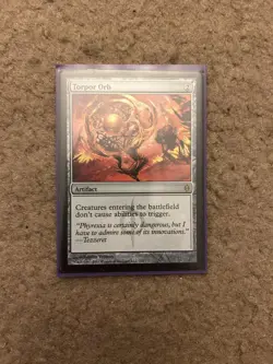 Torpor Orb New Phyrexia MTG Magic the Gathering - Image 1