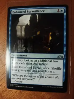 Enhanced Surveillance Magic The Gathering Guilds Of Ravnica 40 Enchantment Blue - Image 1