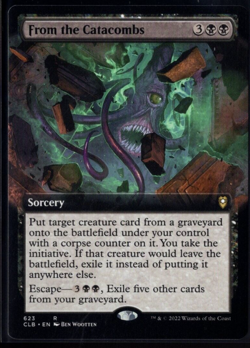 From the Catacombs 623 Extended Art Rare Non Foil Baldur's Gate Magic TCG NM - Image 1