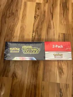 Pokemon Surging Sparks Costco Exclusive 2-Pack ETB + Booster Bundle SEALED - Image 2