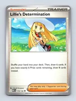Lillie's Determination Mega Evolutions 119/132 Pokemon TCG NM/NP - Image 1