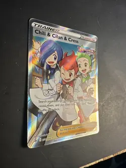 2021 Pokemon Fusion Strike Trainer Supporter Chili & Cilan & Cress 258 /264 Holo - Image 2