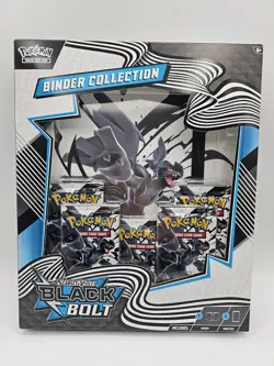 Pokemon TCG: SEALED Scarlet Violet Black Bolt Binder Collection - Image 1