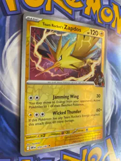 Team Rocket's Zapdos 70/182 Pokemon TCG Sv10: Destined Rivals Reverse Holo - Image 2