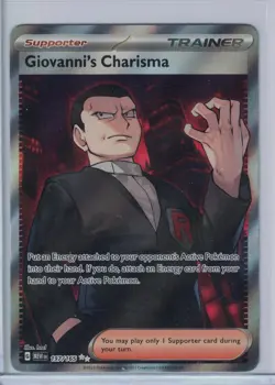 Giovanni's Charisma 197/165 Full Art SR Pokemon 151 English - Image 1