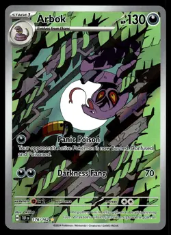 Arbok 176/162 Sv05: Temporal Forces Holo Illustration Rare IR Pokemon TCG NM - Image 1