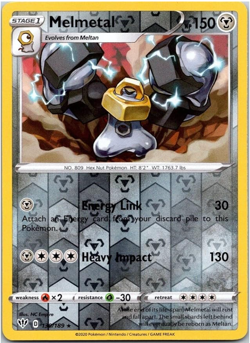 Pokemon - Melmetal - 130/189 - Reverse Holo Rare - Darkness Ablaze - NM/M - NEW - Image 1