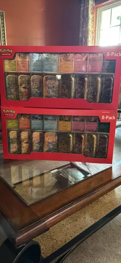 Pokemon TCG Costco Exclusive - Prismatic Evolutions 8-Pack Mini Tins (Lot of 2) - Image 1