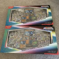 Pokemon Lucario Ex Tyranitar Ex Premium Collection Prismatic Evolution Lot of 2 - Image 1