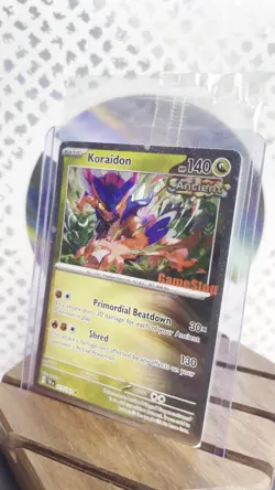 Pokemon SEALED Koraidon 119/162 Gamestop Exclusive Promo Cosmos Holofoil!! - Image 2