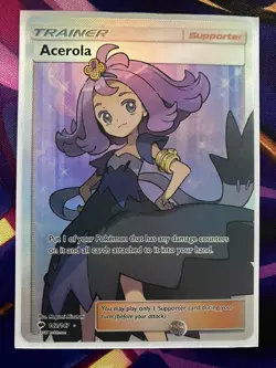 Pokemon Acerola 142/147 Full Art Ultra Rare SM - Burning Shadows NM/M - Image 1
