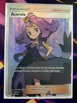 Pokemon Acerola 142/147 Full Art Ultra Rare SM - Burning Shadows NM/M - Image 2