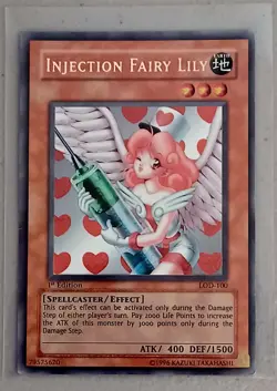 Injection Fairy Lily LOD-EN100 Secret Rare 1st Edition LP - Image 1