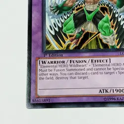 Yu-Gi-Oh! Elemental HERO Wild Wingman LCGX-EN055 1st Edition Common - Image 5