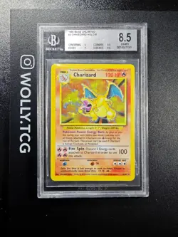 CHARIZARD (STRONG) BASE SET BGS 8.5 pokemon Card Holo 4/102 PSA CGC Unlimited - Image 1
