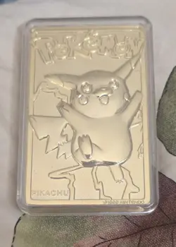 #25 Pokemon 23k Gold Plated PIKACHU Trading card. Nintendo 1999 - Image 1