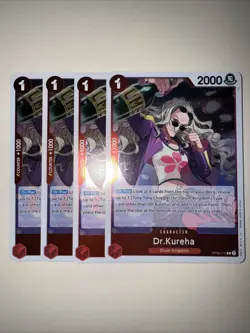 OP08-015 Dr.Kureha x4 Playset Rare English One Piece TCG Card Two Legends - Image 1