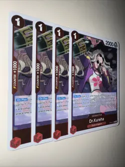 OP08-015 Dr.Kureha x4 Playset Rare English One Piece TCG Card Two Legends - Image 2