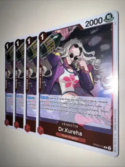 OP08-015 Dr.Kureha x4 Playset Rare English One Piece TCG Card Two Legends - Image 3