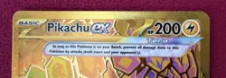 Pokemon TCG Prismatic Evolutions-Pikachu EX Hyper Rare Gold Card. NM 179/131 - Image 2