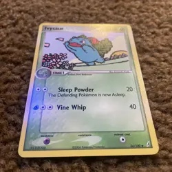 Pokemon Card Ivysaur 34/100 Uncommon EX Crystal Guardians LP - Image 3