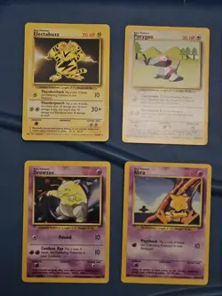 LP and NM 15 Cards 1999 Base Set Unlimited 3 Rare 7 Uncommons Pokemon Card Lot - Image 3