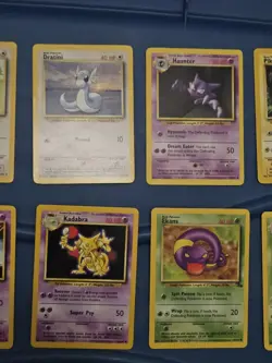 LP and NM 15 Cards 1999 Base Set Unlimited 3 Rare 7 Uncommons Pokemon Card Lot - Image 4