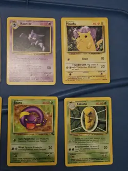 LP and NM 15 Cards 1999 Base Set Unlimited 3 Rare 7 Uncommons Pokemon Card Lot - Image 5