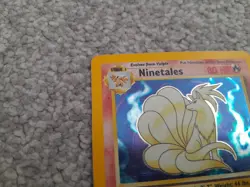 Pokemon TCG Trading Card Game Base Set Ninetales Holo 12/102 - Image 2