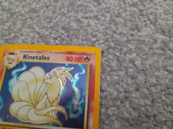 Pokemon TCG Trading Card Game Base Set Ninetales Holo 12/102 - Image 3