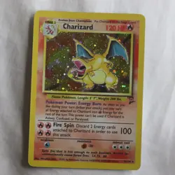 Charizard 4/130 Base Set 2 Holo 1999 WOTC vintage HP Pokemon Card - HD Photos - Image 1