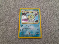 Pokemon TCG Trading Card Game Base Set Gyarados Holo 6/102 - Image 1