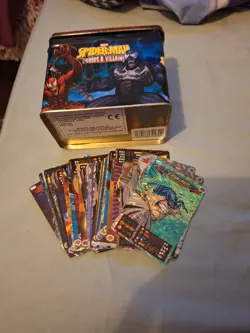 Spiderman Heroes And Villains Cards with box - Image 1