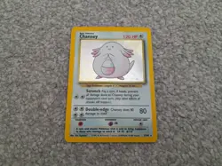 Pokemon TCG Trading Card Game Base Set Chansey Holo 3/102 - Image 1