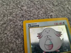 Pokemon TCG Trading Card Game Base Set Chansey Holo 3/102 - Image 2