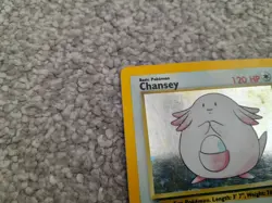Pokemon TCG Trading Card Game Base Set Chansey Holo 3/102 - Image 3