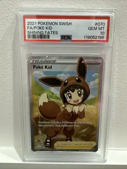Poke Kid (Full Art) 070/072 Shining Fates PSA 10 Gem Mint Pokemon Card - Image 1