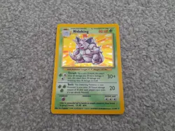 Pokemon TCG Trading Card Game Base Set Nidoking Holo 11/102 - Image 1