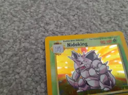 Pokemon TCG Trading Card Game Base Set Nidoking Holo 11/102 - Image 2